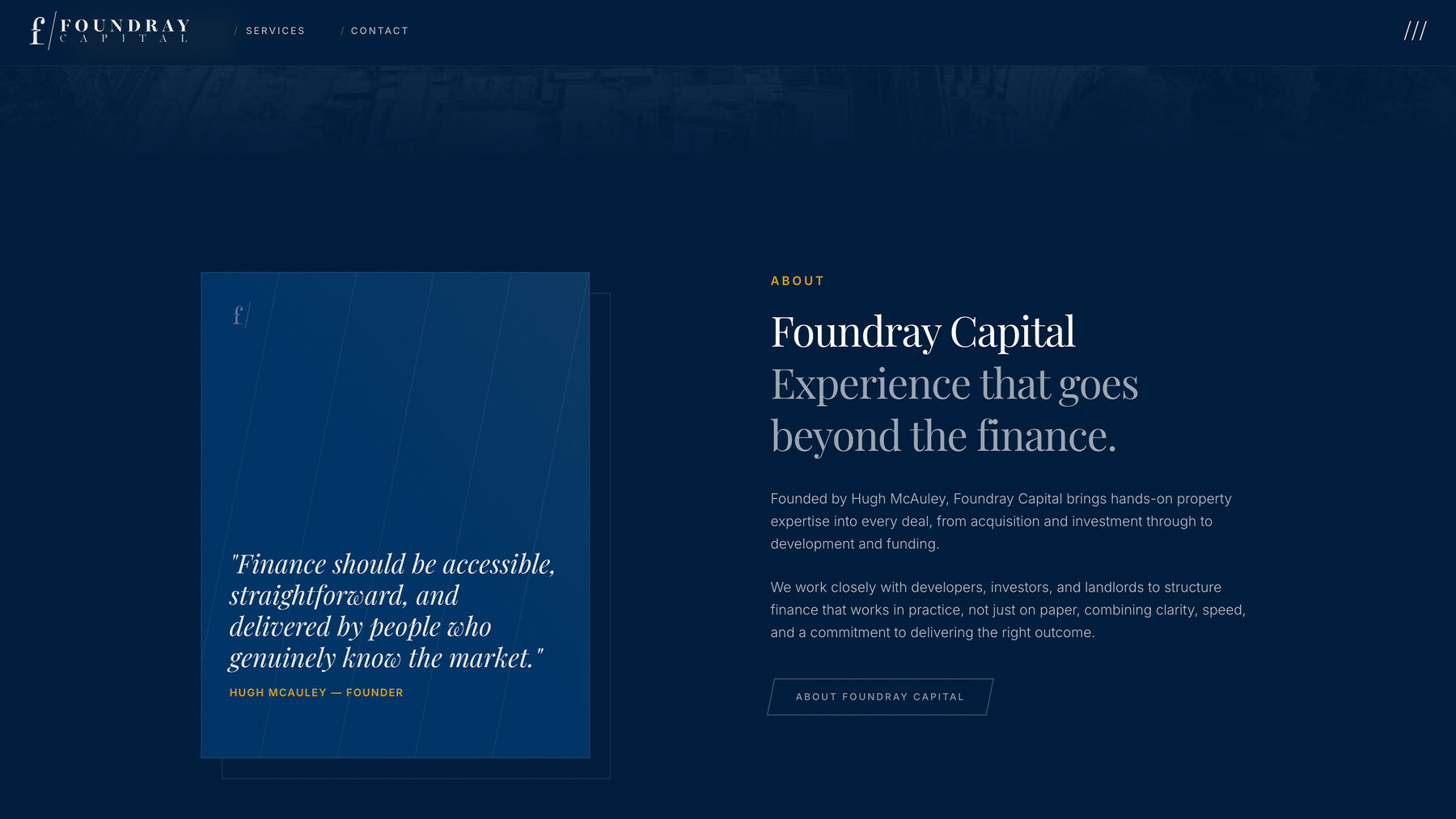 Foundray Capital about section