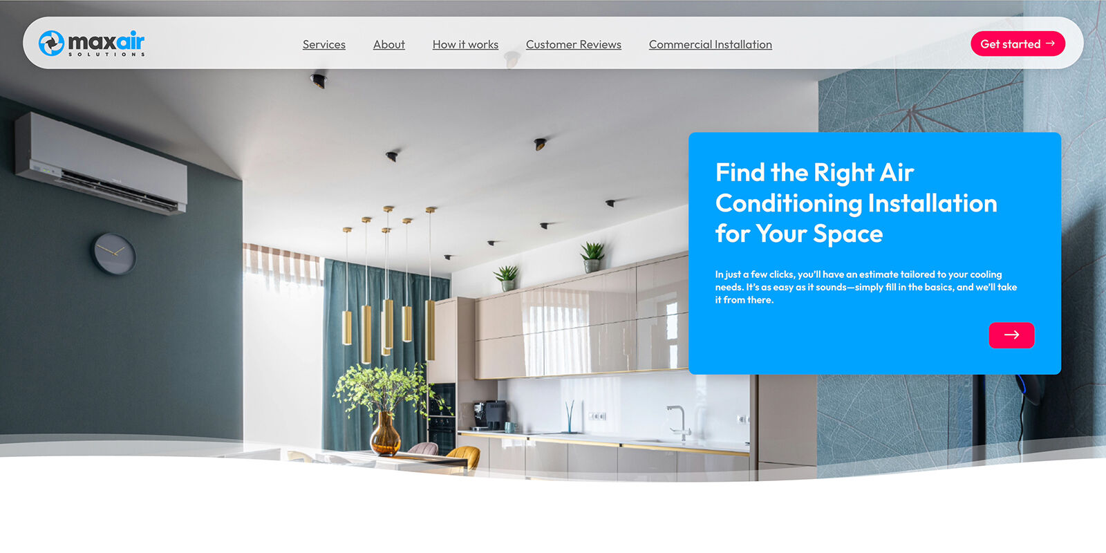 Maxair Solutions marketing website